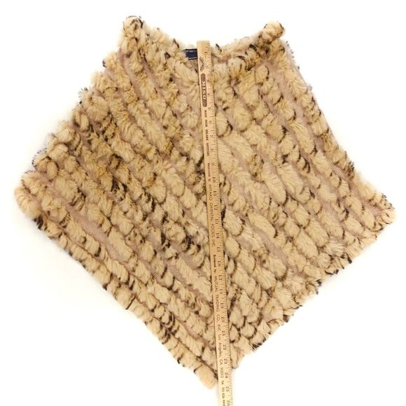 NEW BCBGMaxAzria Rabbit Fur Wool Poncho Sweater Old Money Quiet Luxury 90s Y2k - Picture 4 of 8